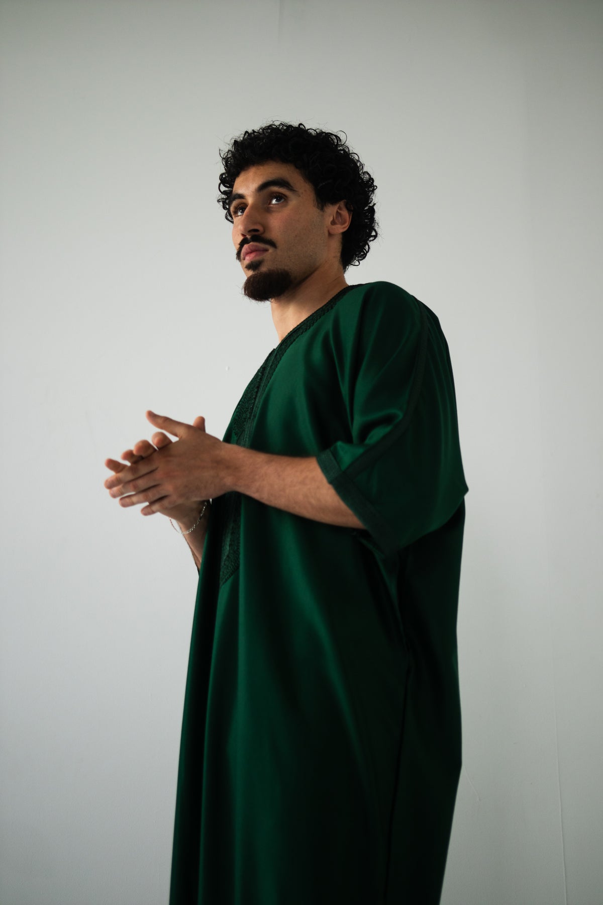 Premium Emerald Moroccan Thobe